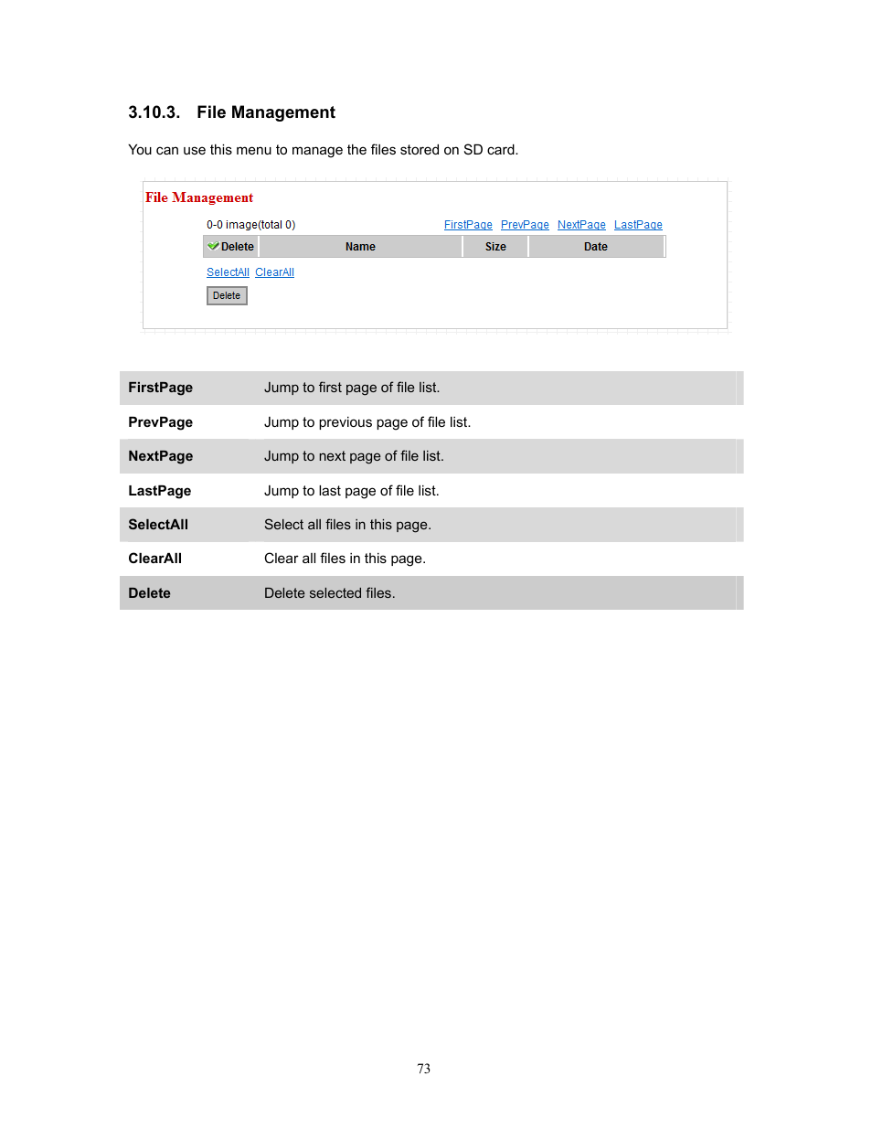 File management | PLANET ICA-HM220W User Manual | Page 74 / 88