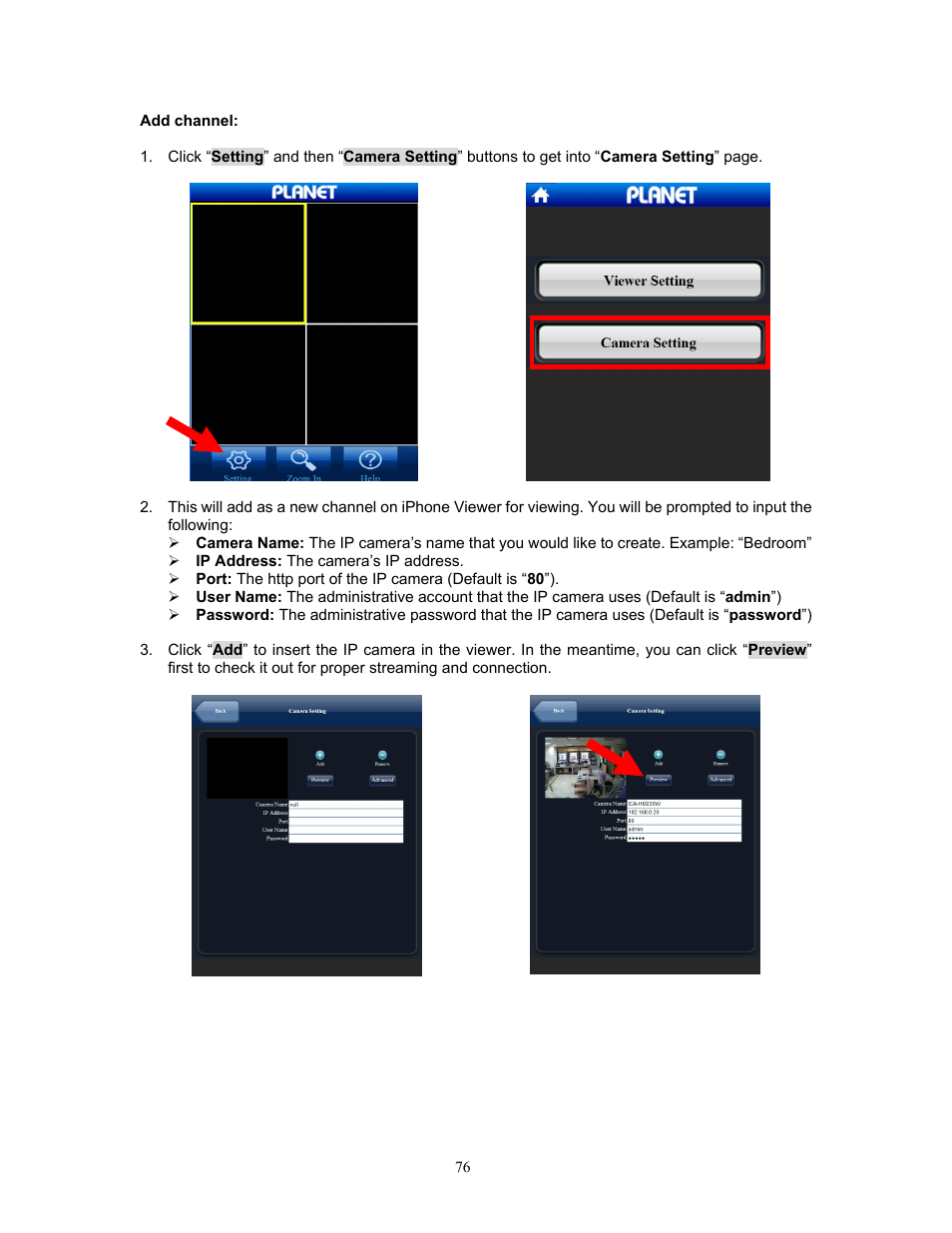 PLANET ICA-HM220W User Manual | Page 77 / 88