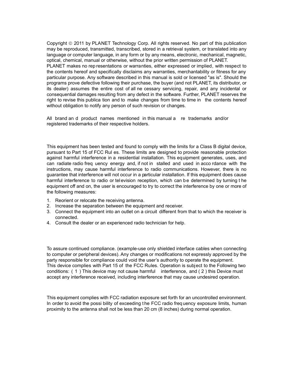 PLANET ICA-HM830W User Manual | Page 2 / 81
