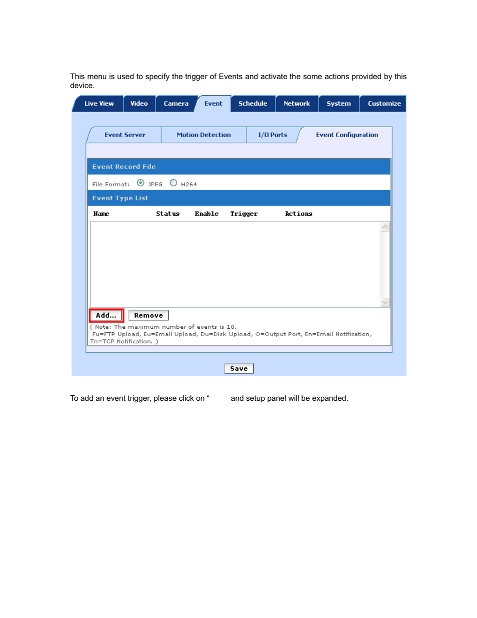 4 event configuration | PLANET ICA-HM830W User Manual | Page 44 / 81