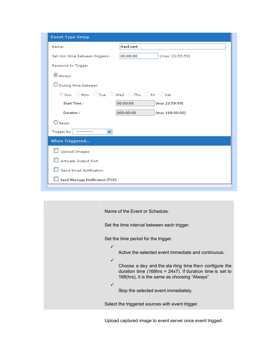 7 schedule configuration, 1 general setting | PLANET ICA-HM830W User Manual | Page 45 / 81
