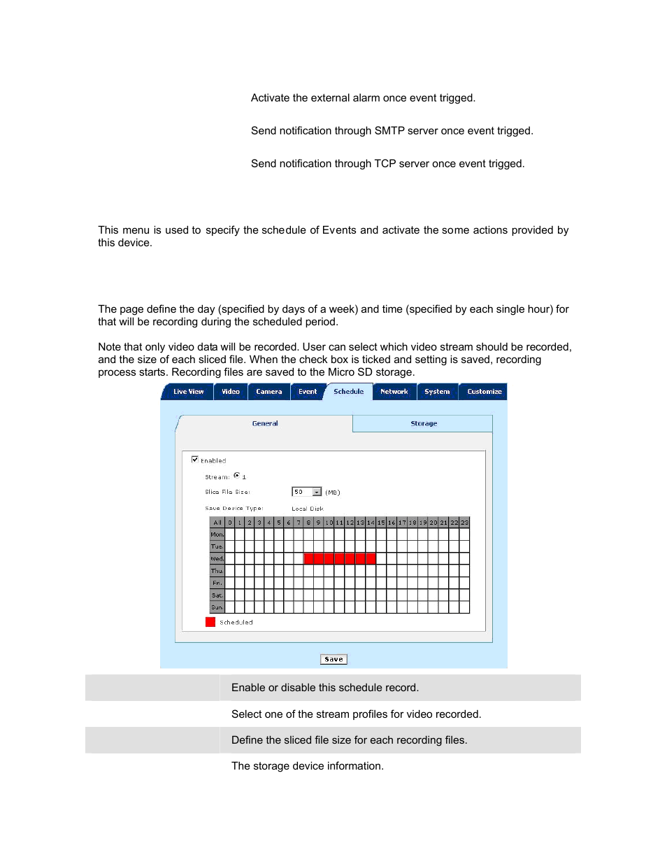7 schedule configuration, 1 general setting | PLANET ICA-HM830W User Manual | Page 46 / 81