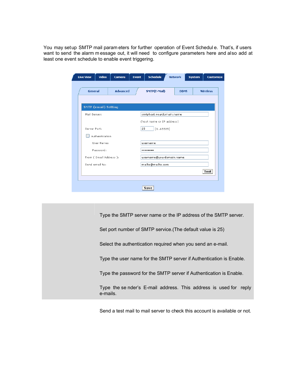 3 network smtp settings | PLANET ICA-HM830W User Manual | Page 51 / 81