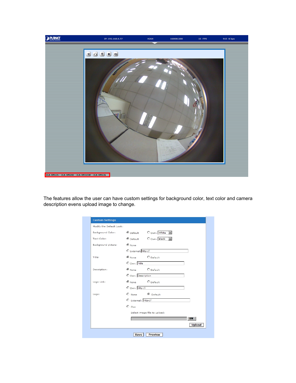 2 use custom settings | PLANET ICA-HM830W User Manual | Page 61 / 81