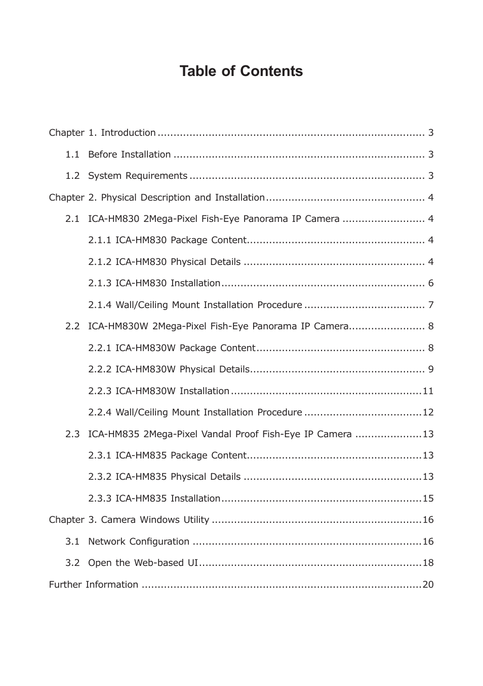PLANET ICA-HM830W User Manual | Page 2 / 20