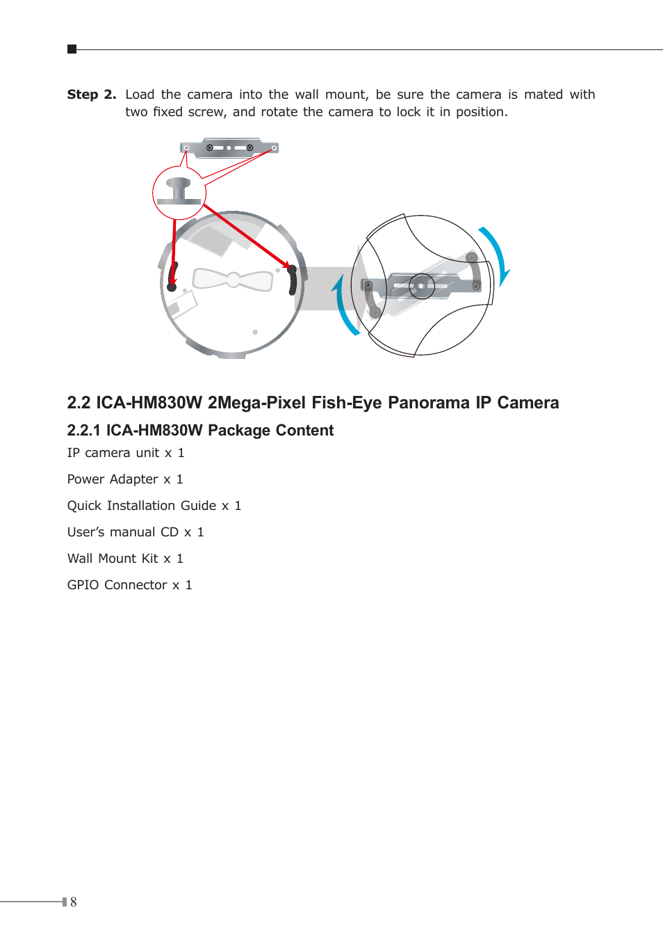PLANET ICA-HM830W User Manual | Page 8 / 20