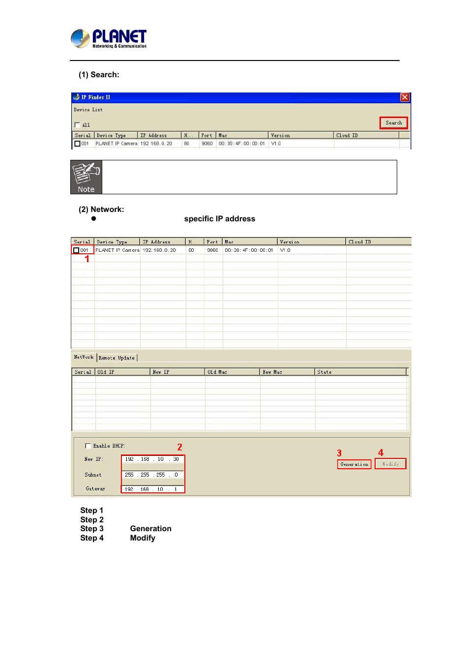 PLANET ICA-W7100 User Manual | Page 20 / 61