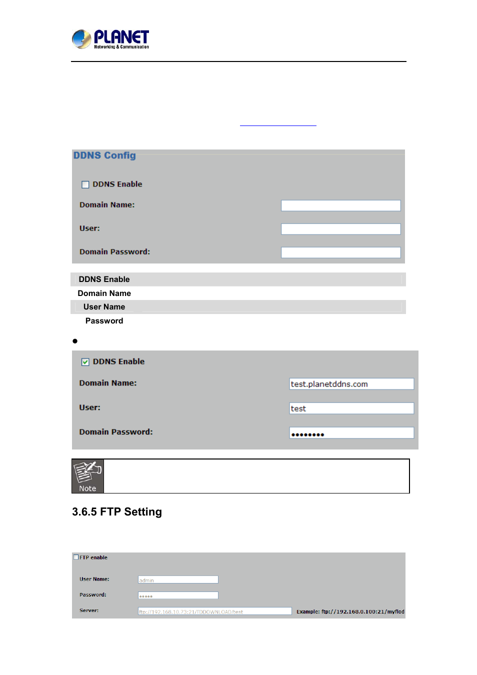 5 ftp setting | PLANET ICA-W7100 User Manual | Page 42 / 61