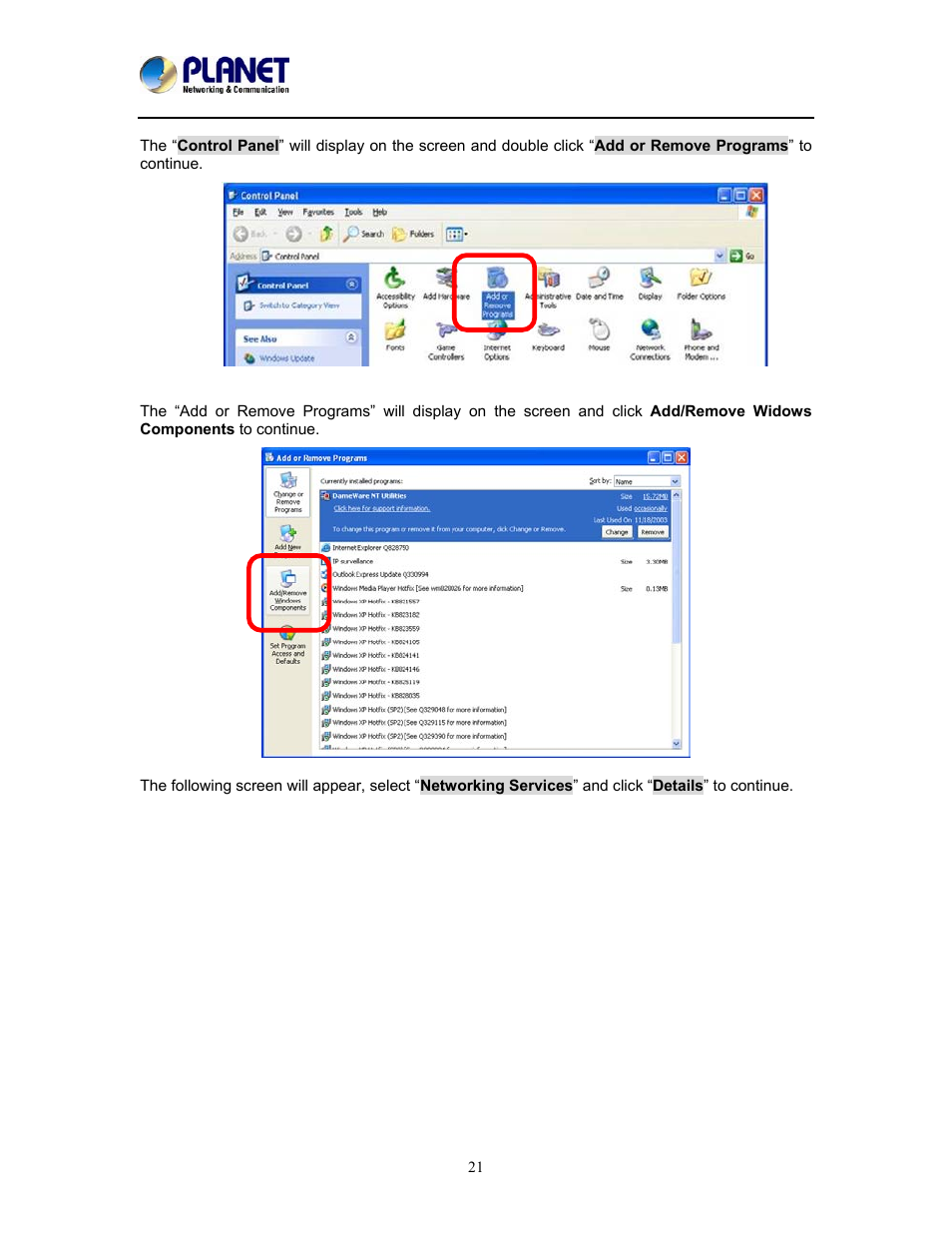 PLANET ICA-W8100 User Manual | Page 21 / 76