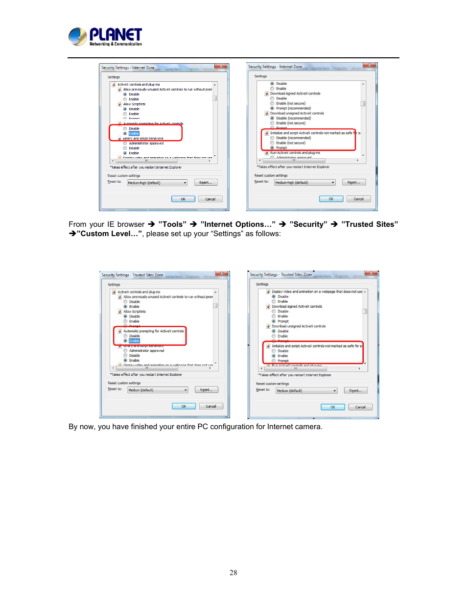 PLANET ICA-W8100 User Manual | Page 28 / 76