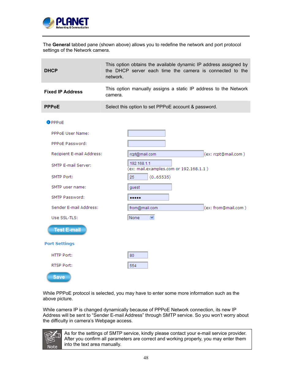 PLANET ICA-W8100 User Manual | Page 48 / 76