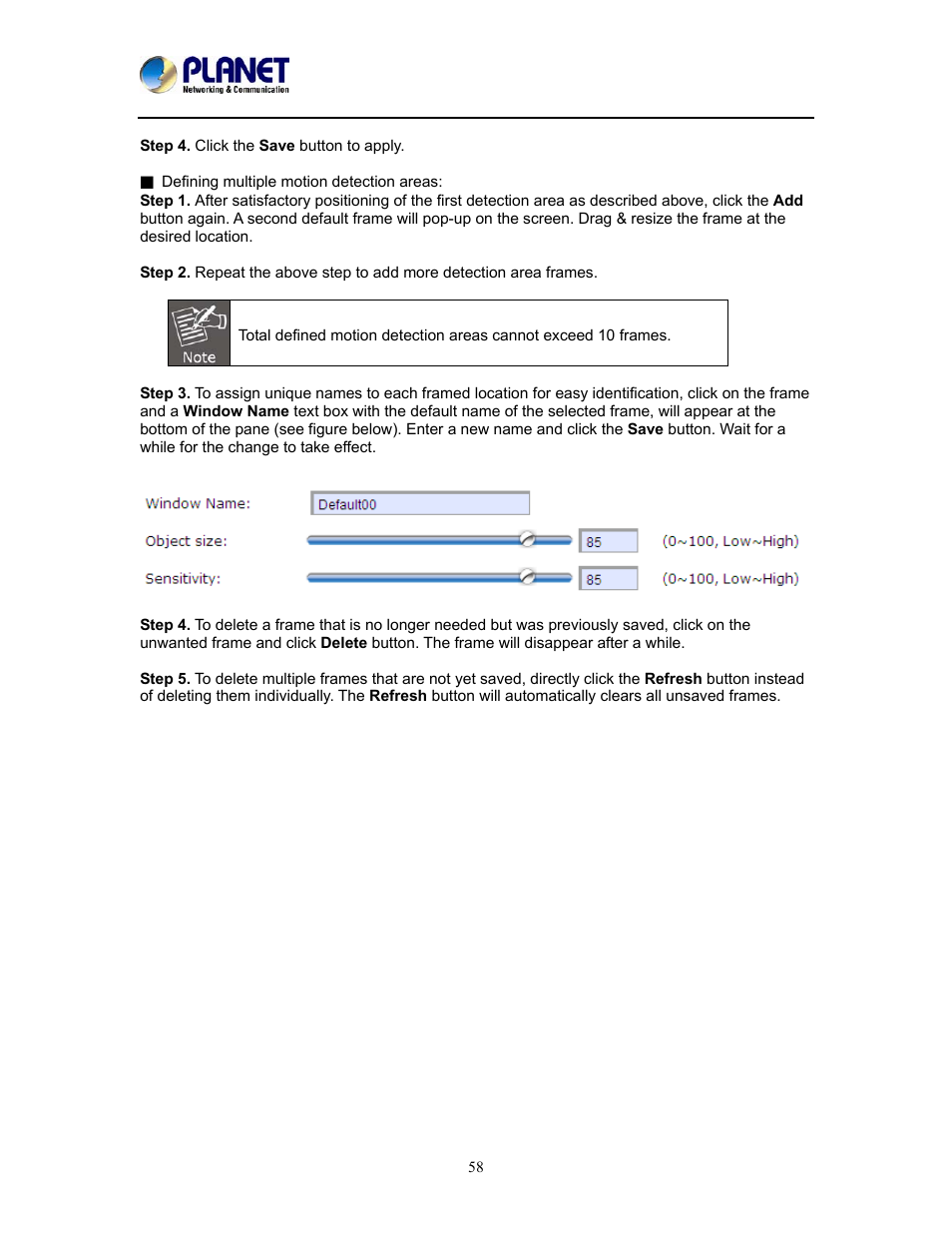 PLANET ICA-W8100 User Manual | Page 58 / 76