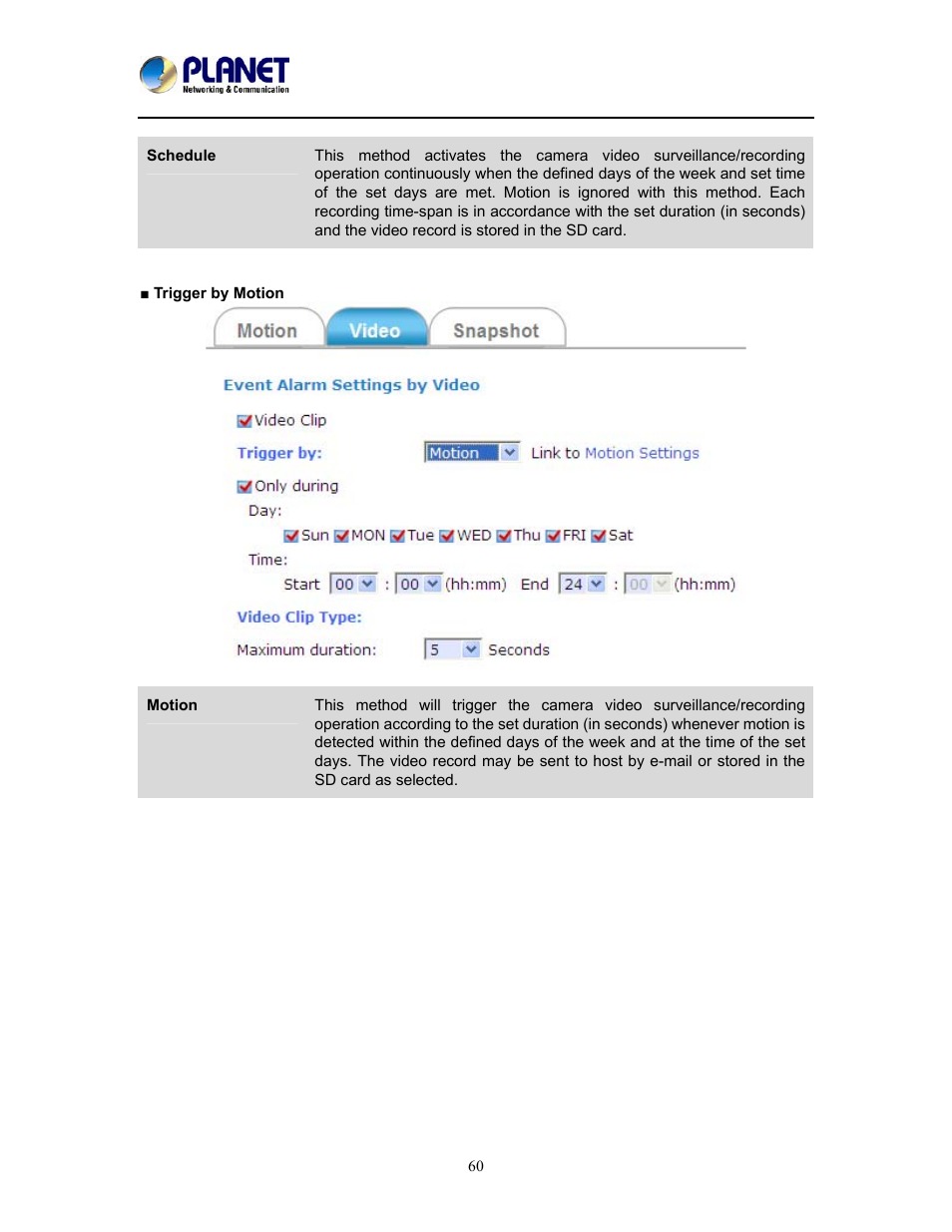 PLANET ICA-W8100 User Manual | Page 60 / 76