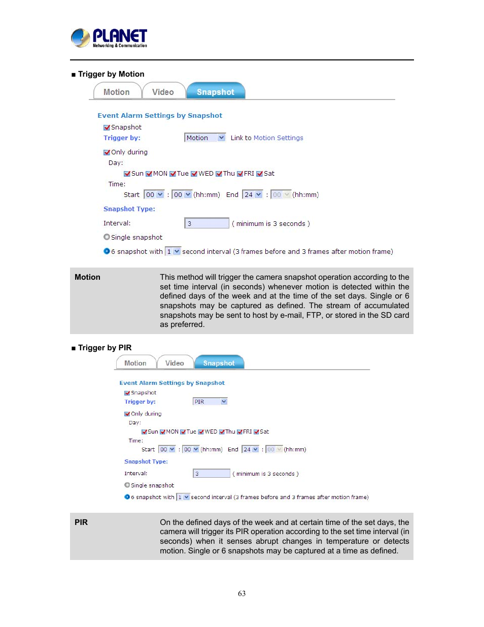 PLANET ICA-W8100 User Manual | Page 63 / 76