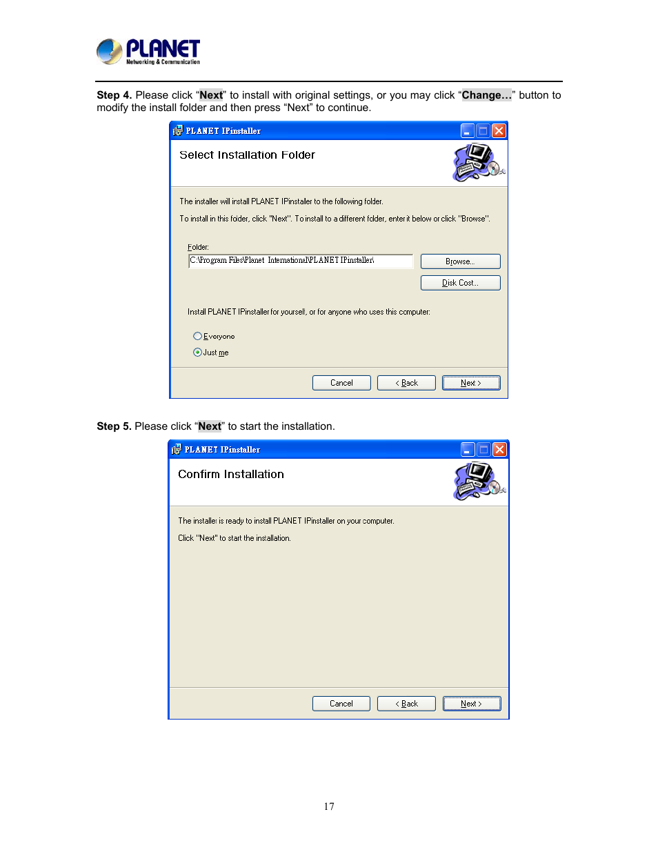 PLANET ICA-W8500 User Manual | Page 17 / 69