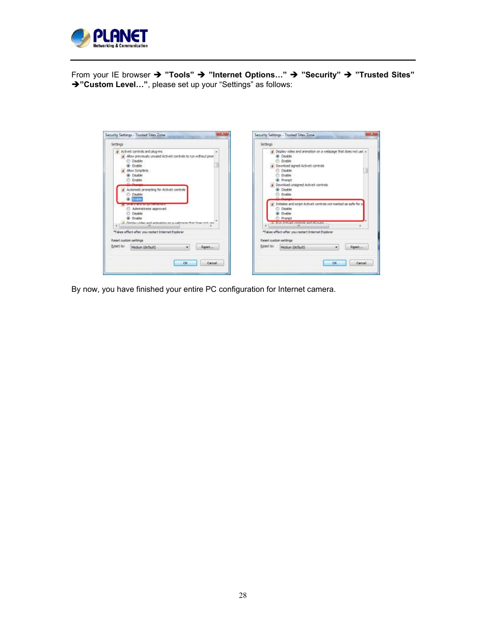 PLANET ICA-W8500 User Manual | Page 28 / 69