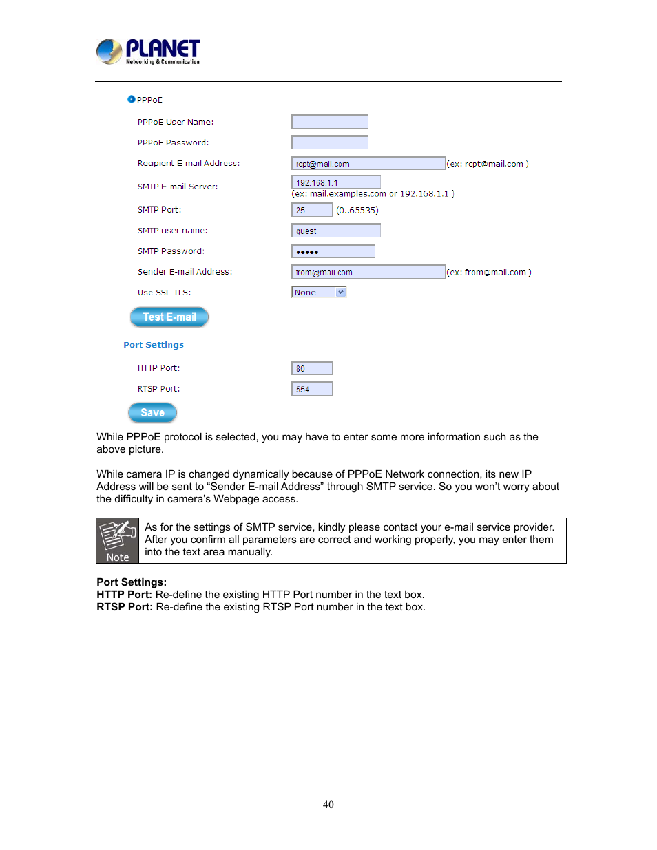 PLANET ICA-W8500 User Manual | Page 40 / 69