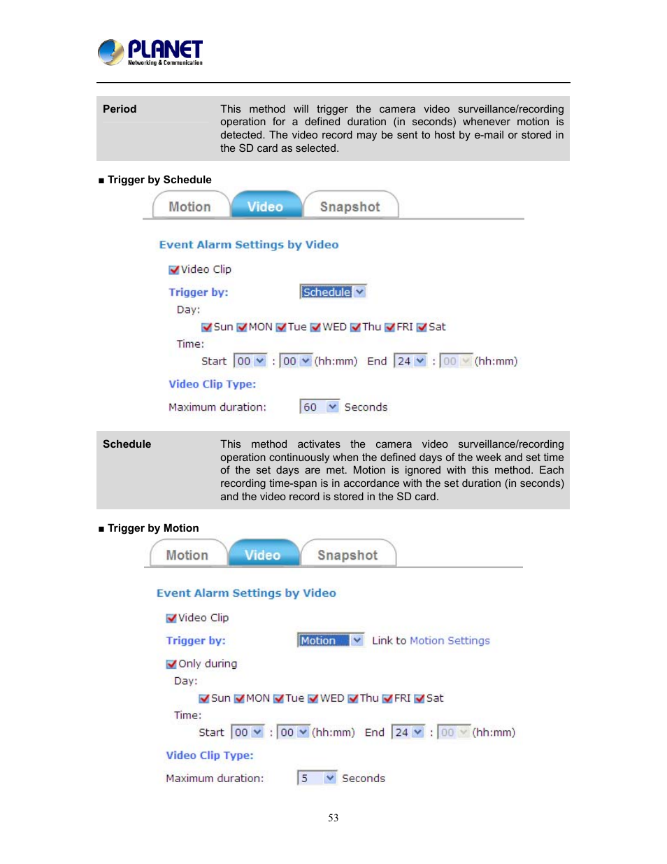 PLANET ICA-W8500 User Manual | Page 53 / 69