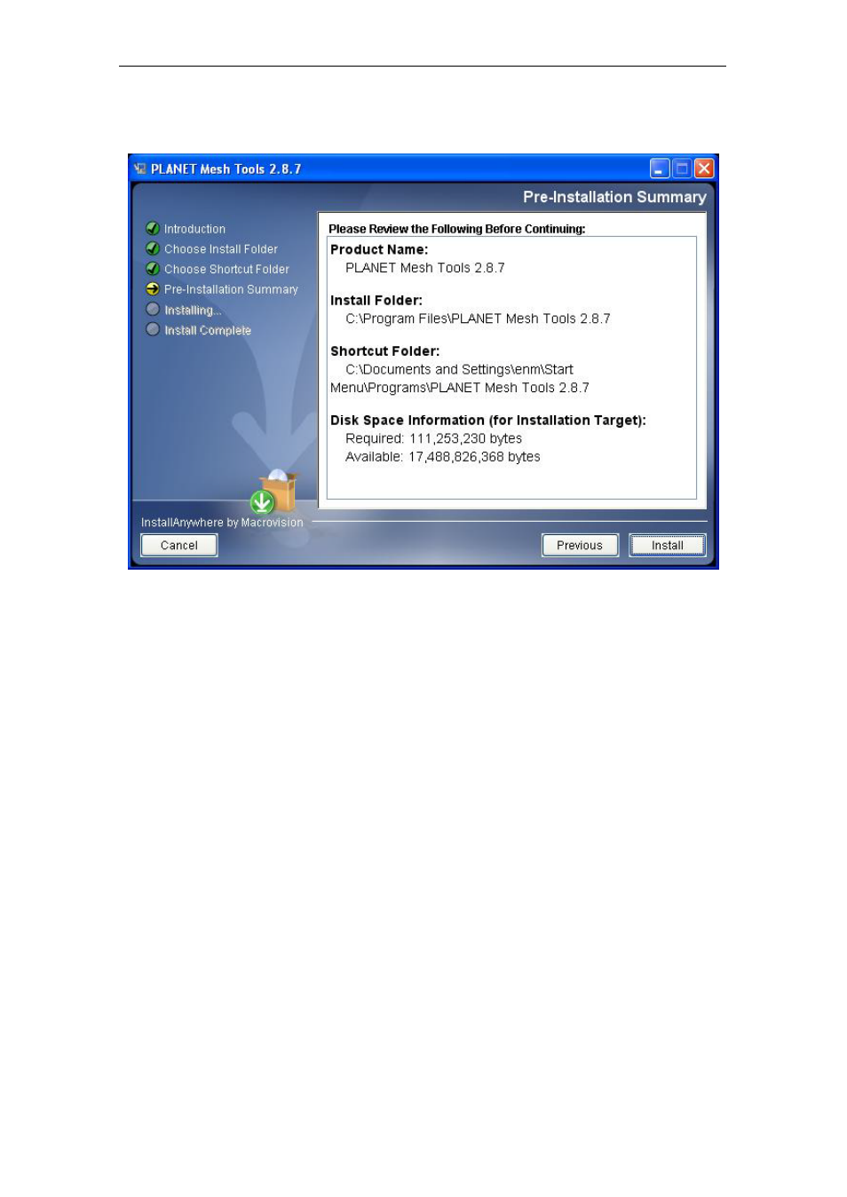 4 pre-installation summary | PLANET MAP-3020 User Manual | Page 11 / 126