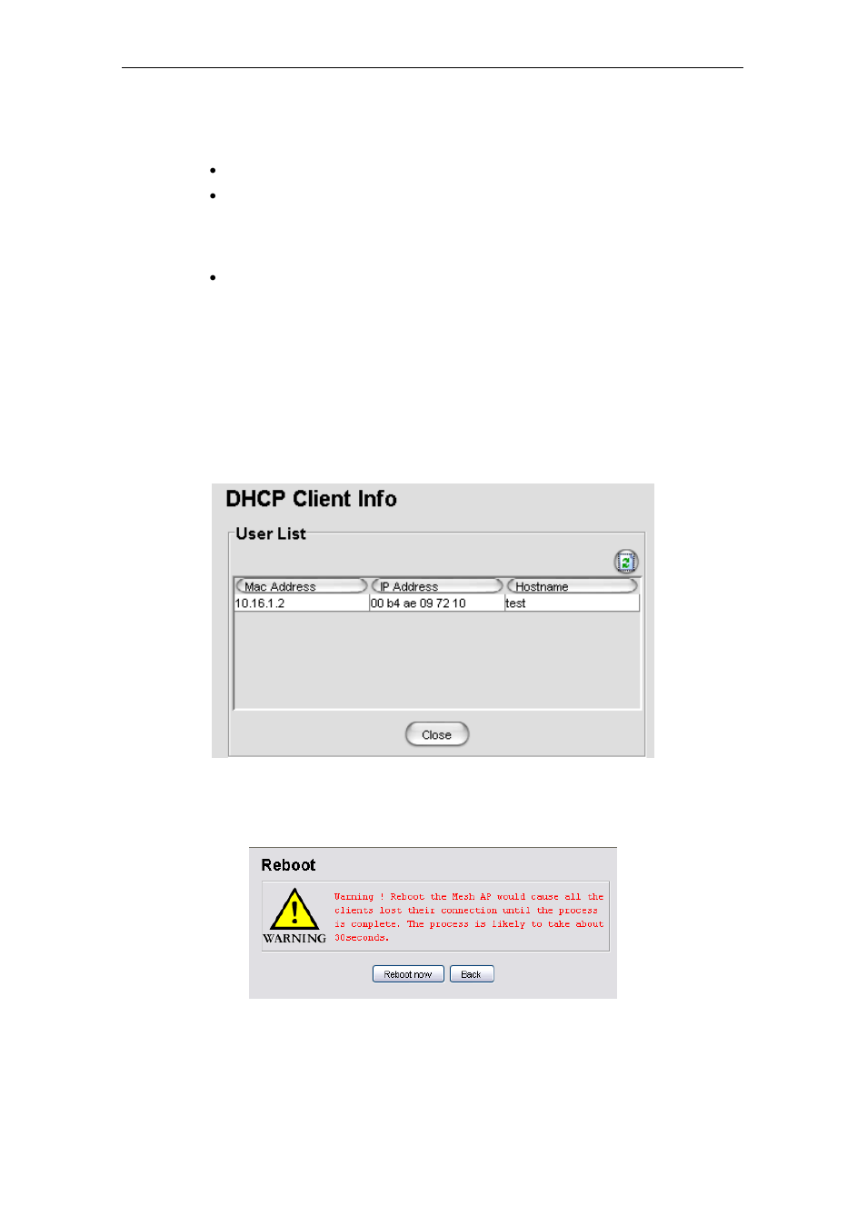 20 status > dhcp client, 21 command > reboot | PLANET MAP-3020 User Manual | Page 123 / 126
