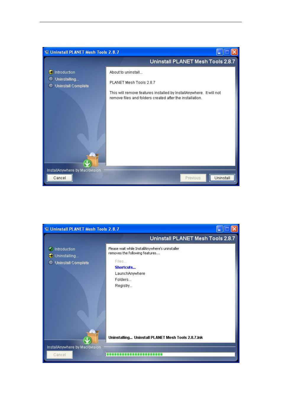 1 introduction, 2 uninstalling | PLANET MAP-3020 User Manual | Page 14 / 126