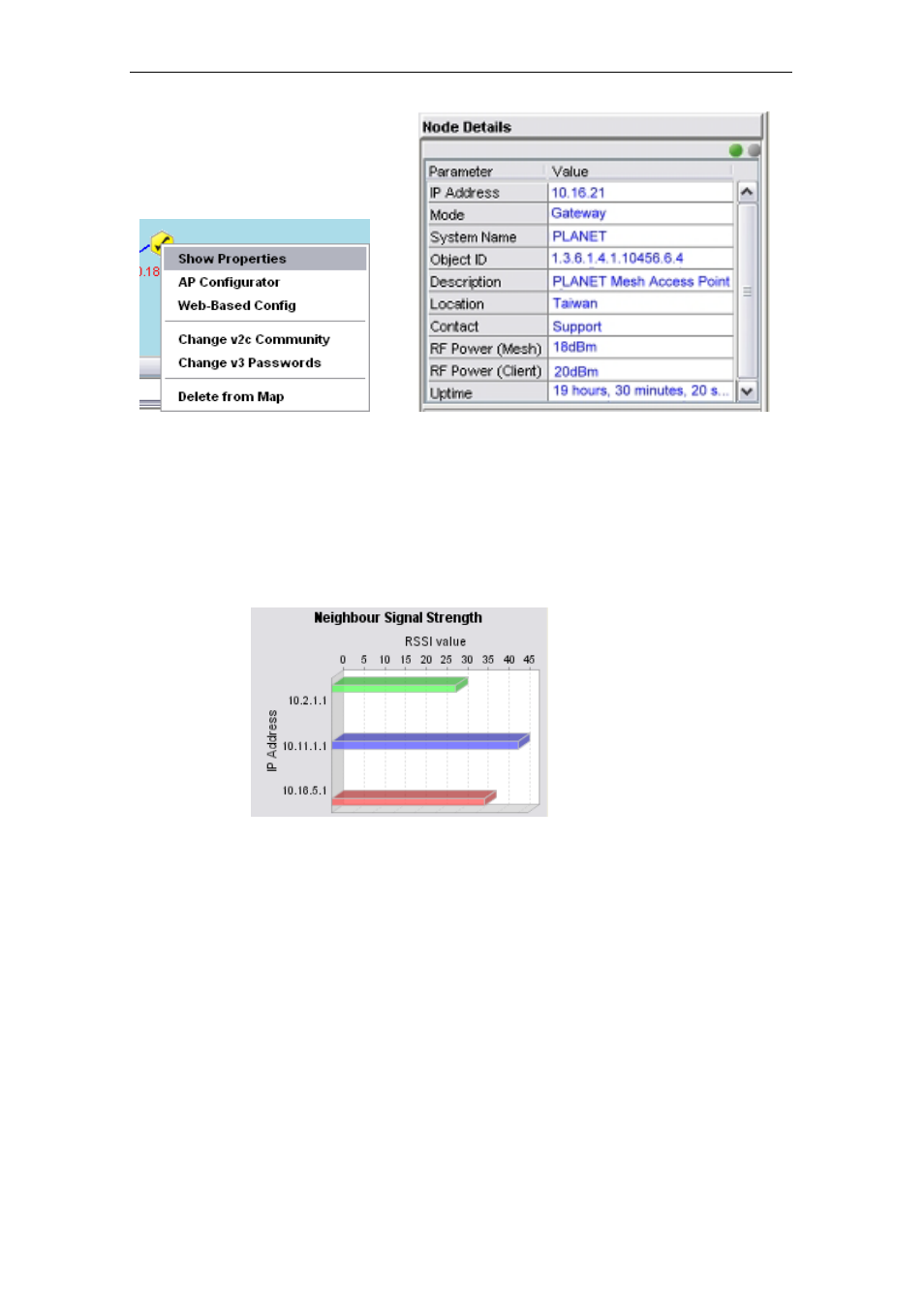 21 client properties, Client properties | PLANET MAP-3020 User Manual | Page 42 / 126