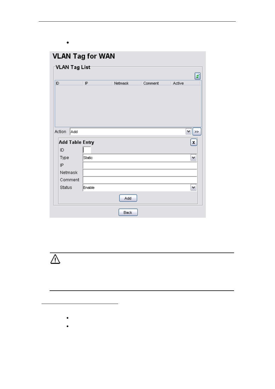 Network > wan > add vlan tag | PLANET MAP-3020 User Manual | Page 75 / 126