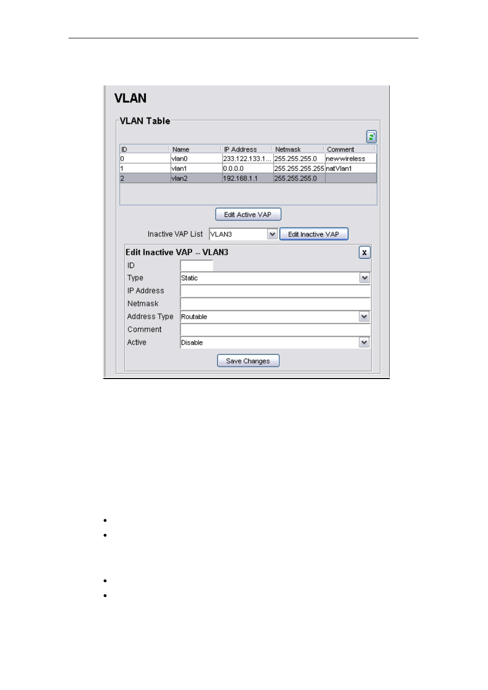 5 network > vlan, Network > vlan | PLANET MAP-3020 User Manual | Page 77 / 126