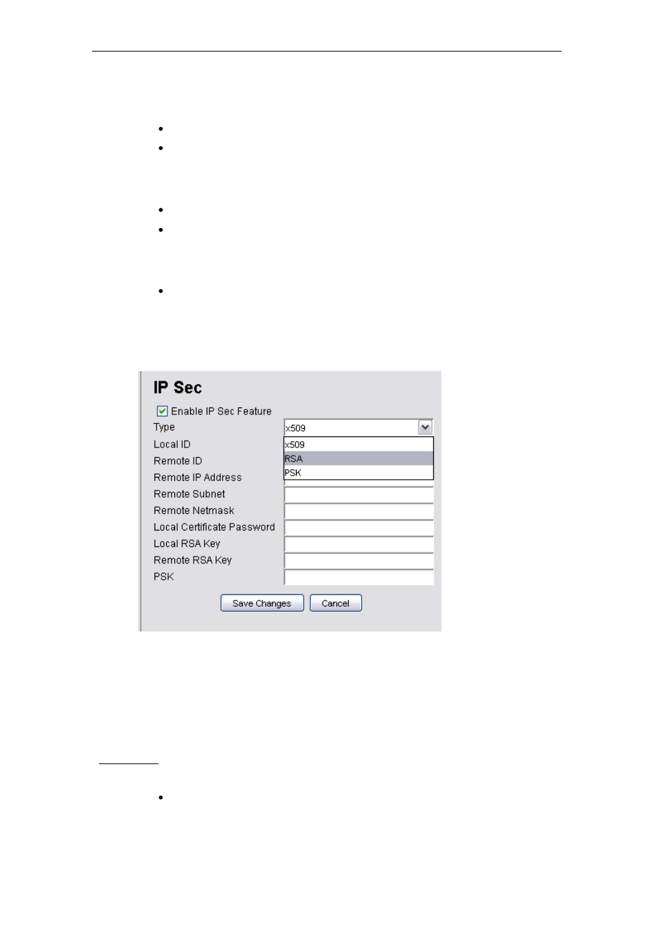 9 network > ip sec (map-3100 only), Network > ip sec (map-3100 only) | PLANET MAP-3020 User Manual | Page 86 / 126