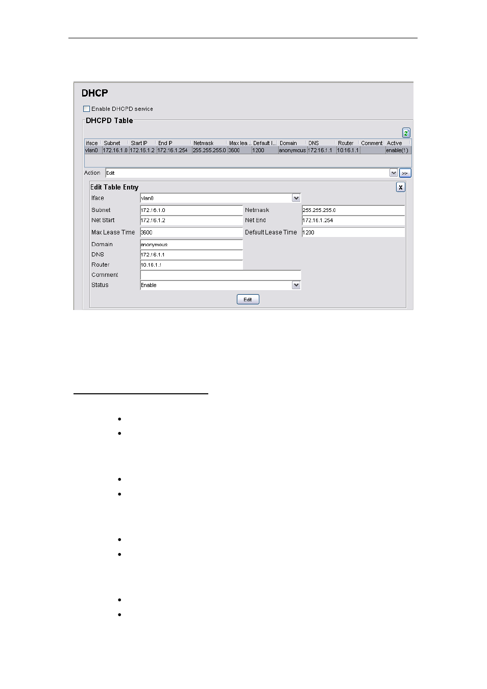 2 services > dhcp (map-3100 only) | PLANET MAP-3020 User Manual | Page 93 / 126