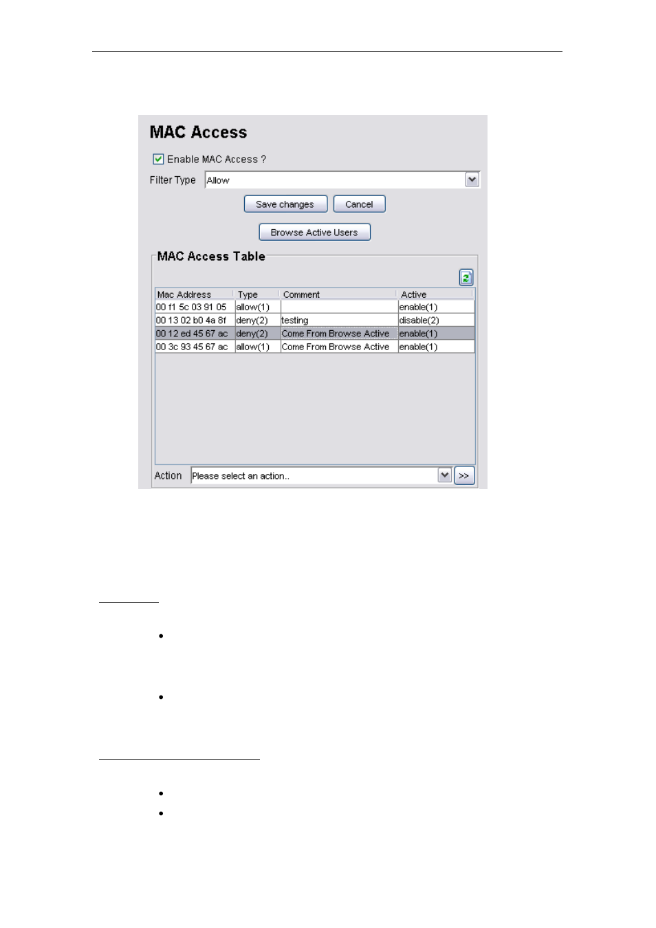 1 services > mac access, Services > mac access | PLANET MAP-3020 User Manual | Page 95 / 126