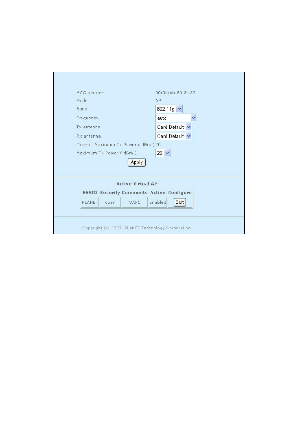 5 network > wireless, Network > wireless 34, Network > wireless | PLANET MAP-3100 User Manual | Page 34 / 102