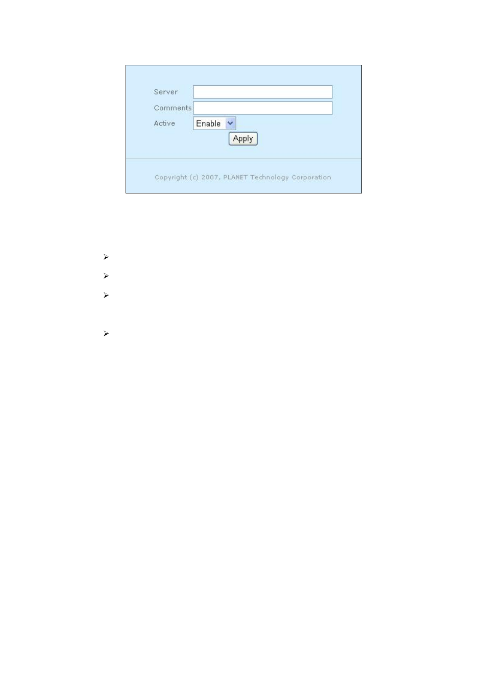 6 service > traffic shaping (map-3100 only), Service > traffic shaping (map-3100 only) 52, Service > traffic shaping | PLANET MAP-3100 User Manual | Page 52 / 102