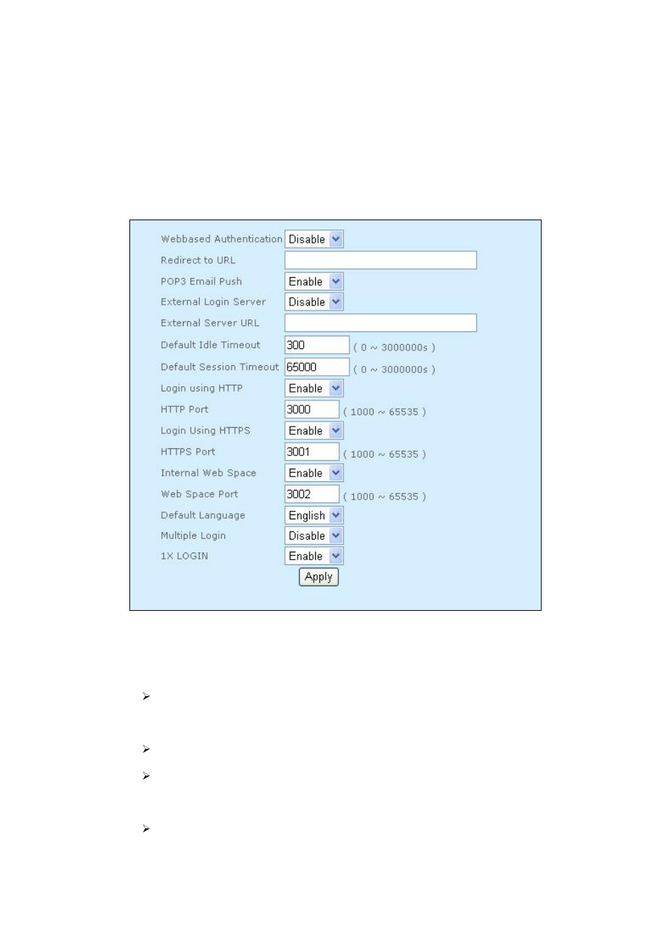 9 service > captive portal (map-3100 only), Service > captive portal (map-3100 only) 58, Service > captive portal | PLANET MAP-3100 User Manual | Page 58 / 102