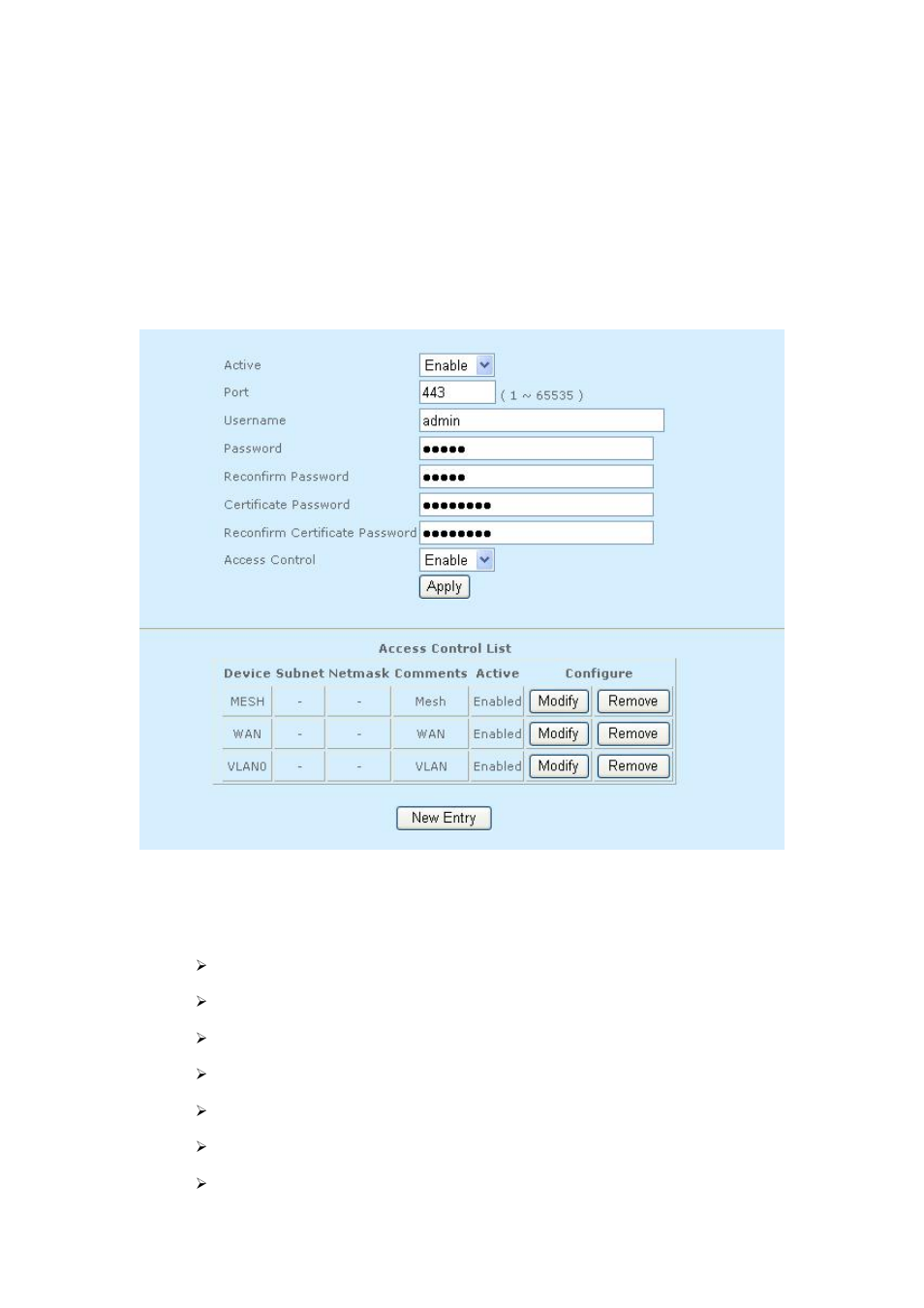 5 management, 1 management > httpd, Management 67 | Management > httpd 67 | PLANET MAP-3100 User Manual | Page 67 / 102