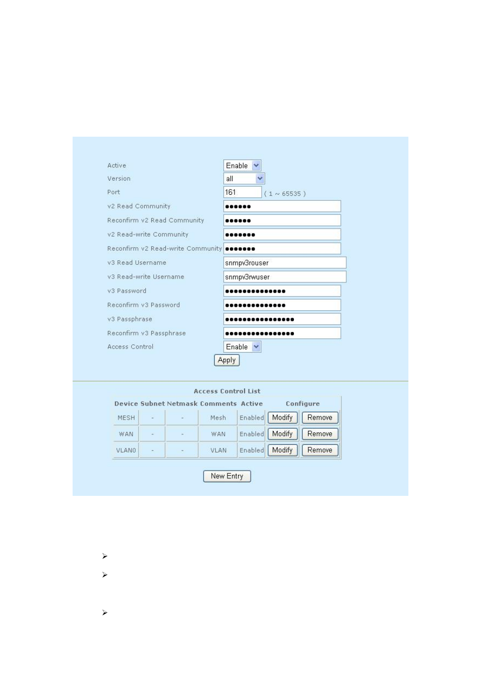 3 management > snmpd, Management > snmpd 72, Management > snmpd | PLANET MAP-3100 User Manual | Page 72 / 102