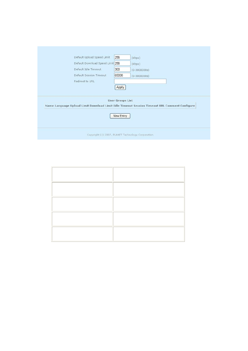 6 management > user group (map-3100 only), Management > user group (map-3100 only) 78, Management > user group | PLANET MAP-3100 User Manual | Page 78 / 102