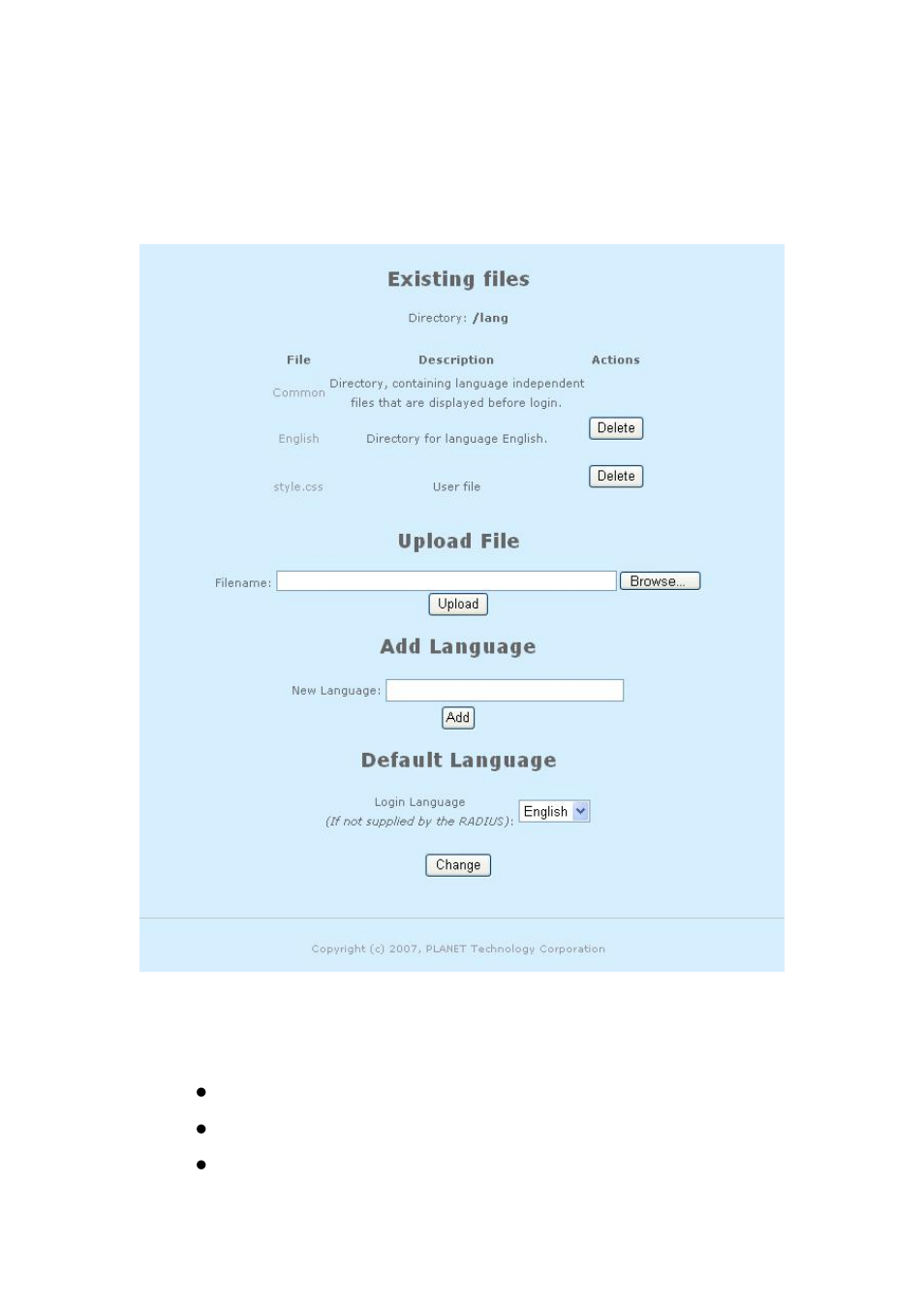 9 management > customize login (map-3100 only), Management > customize login (map-3100 only) 81 | PLANET MAP-3100 User Manual | Page 81 / 102