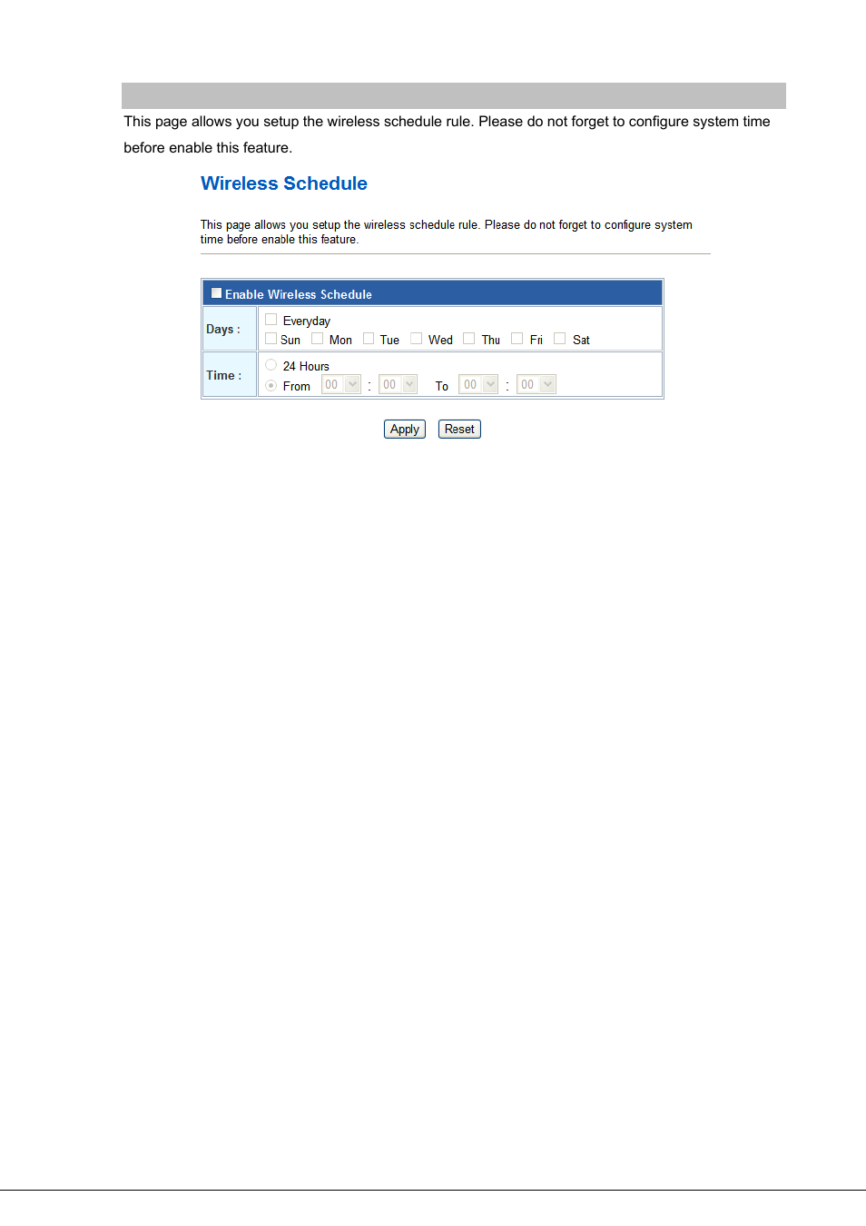 Wireless schedule | PLANET VIP-281SW User Manual | Page 34 / 80