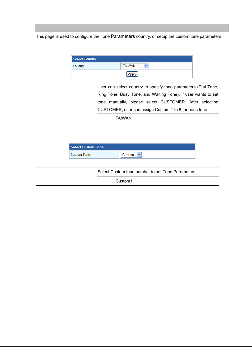 Tone | PLANET VIP-281SW User Manual | Page 49 / 80