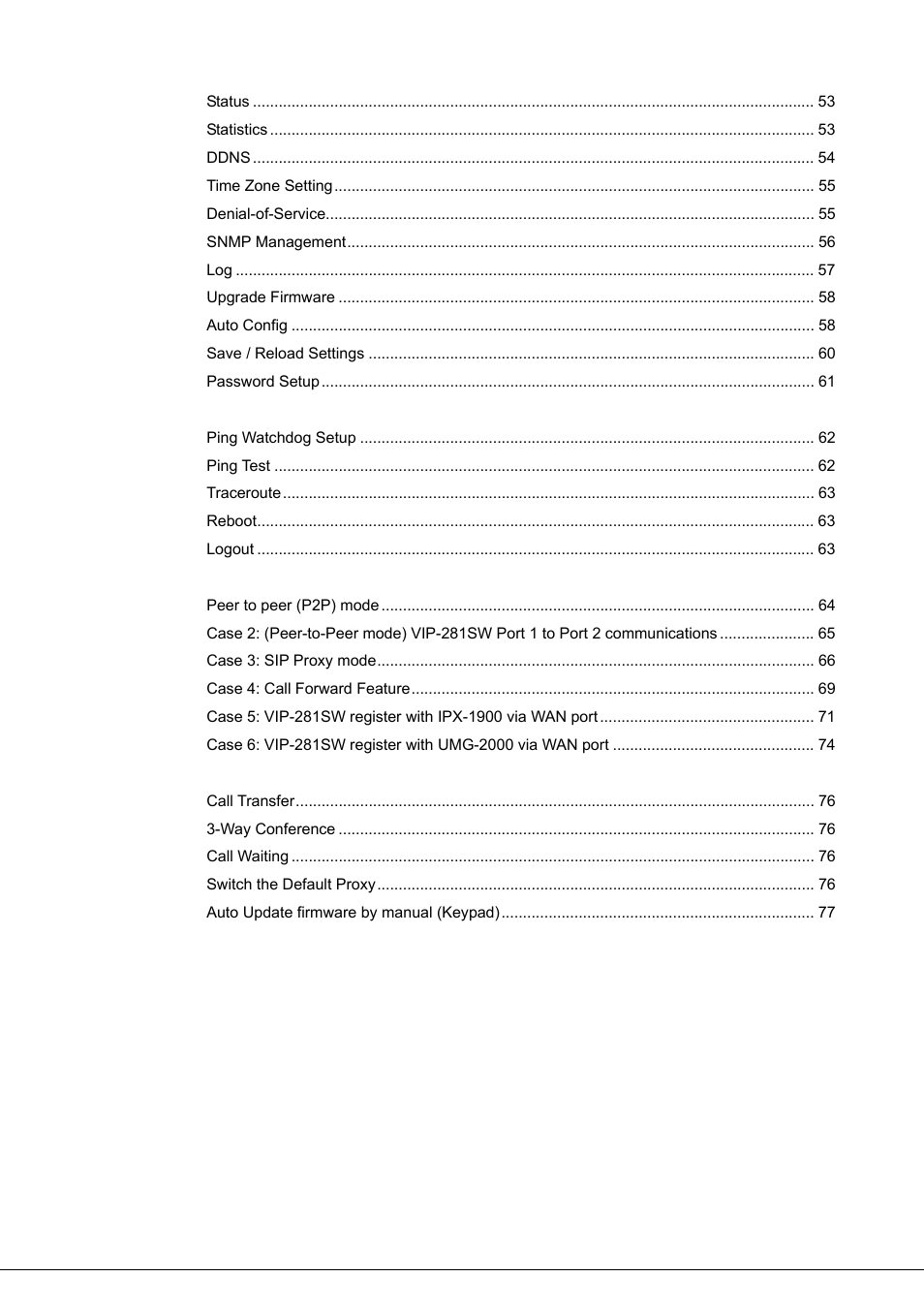 PLANET VIP-281SW User Manual | Page 5 / 80