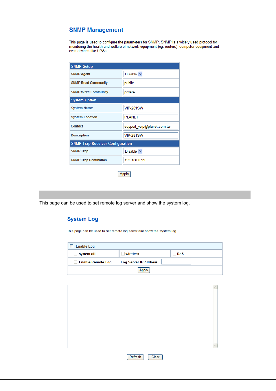 PLANET VIP-281SW User Manual | Page 57 / 80