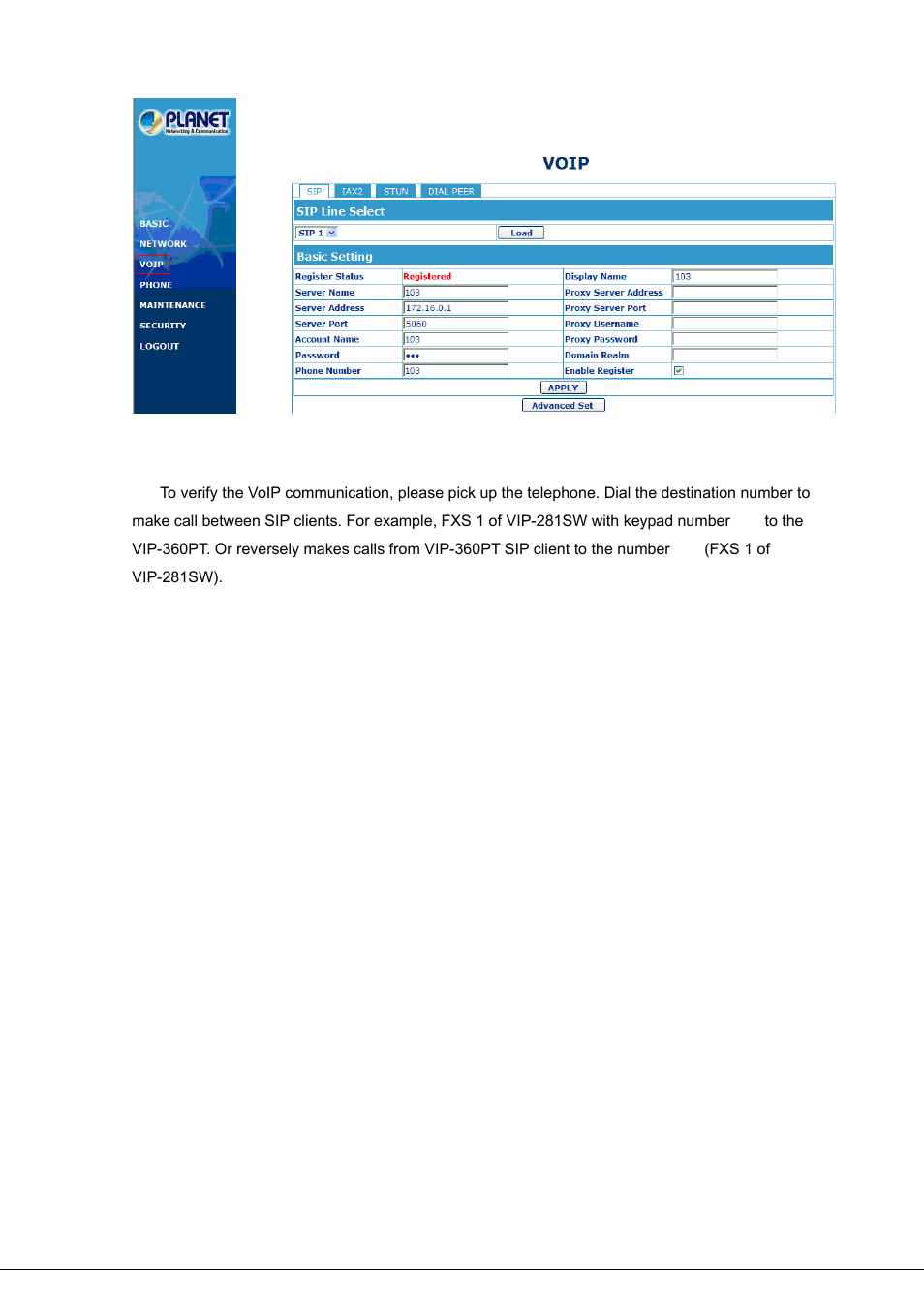 PLANET VIP-281SW User Manual | Page 73 / 80