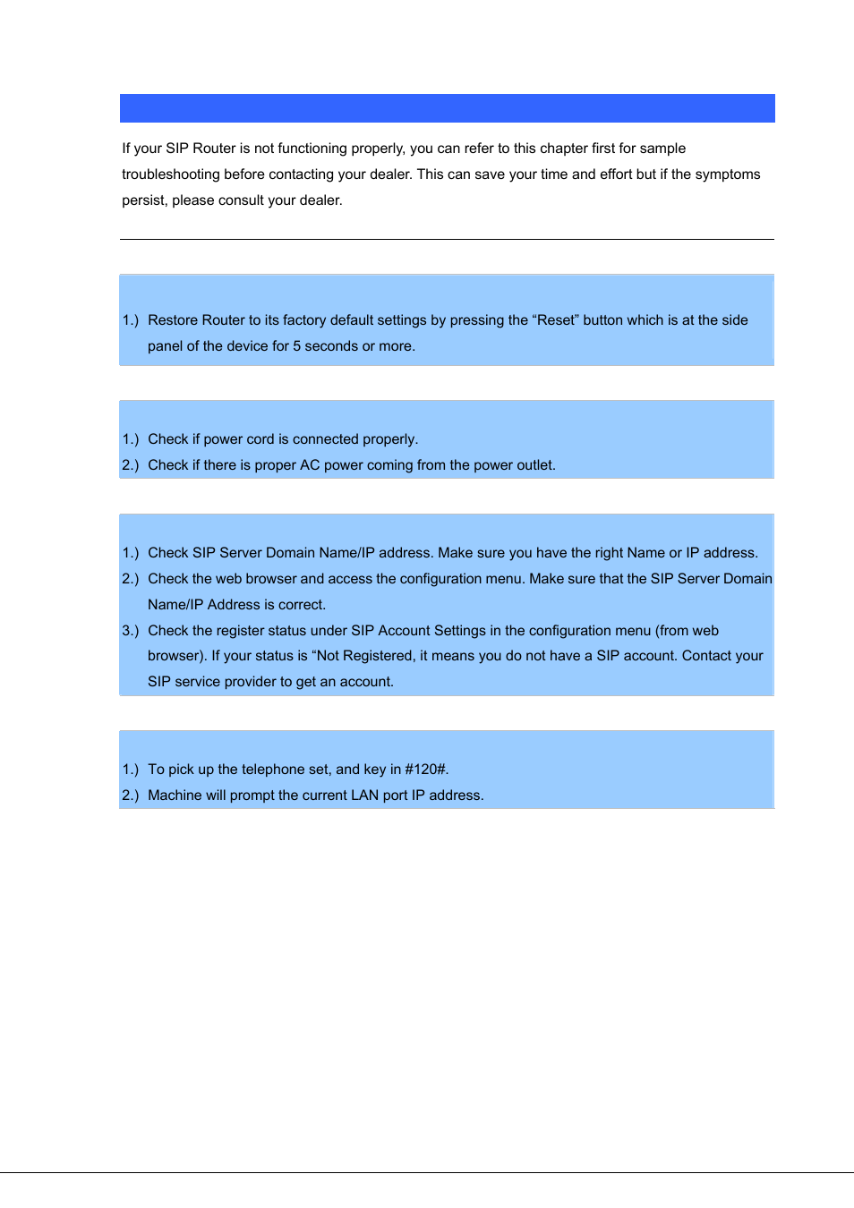 Appendix c frequently asked questions list, Frequently asked questions list, Appendix c | PLANET VIP-281SW User Manual | Page 78 / 80