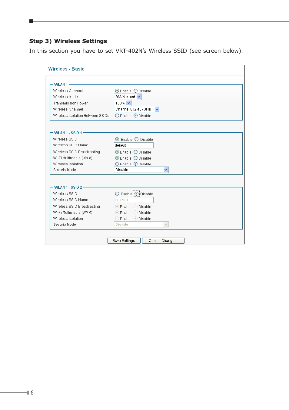 PLANET VRT-402N User Manual | Page 6 / 8