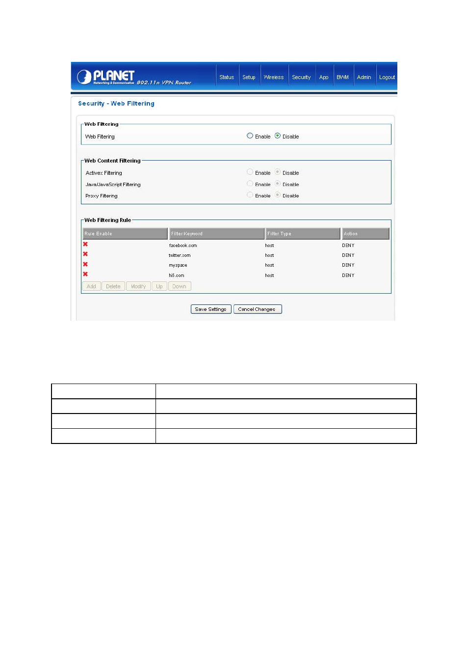 PLANET VRT-420N User Manual | Page 39 / 71