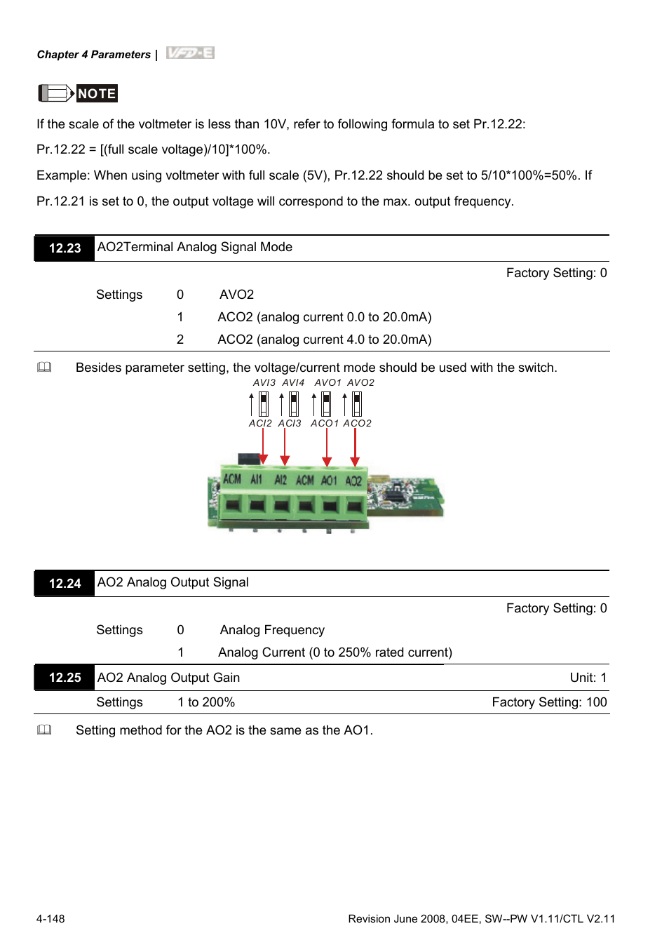 Delta Electronics AC Motor Drive VFD-E User Manual | Page 201 / 363