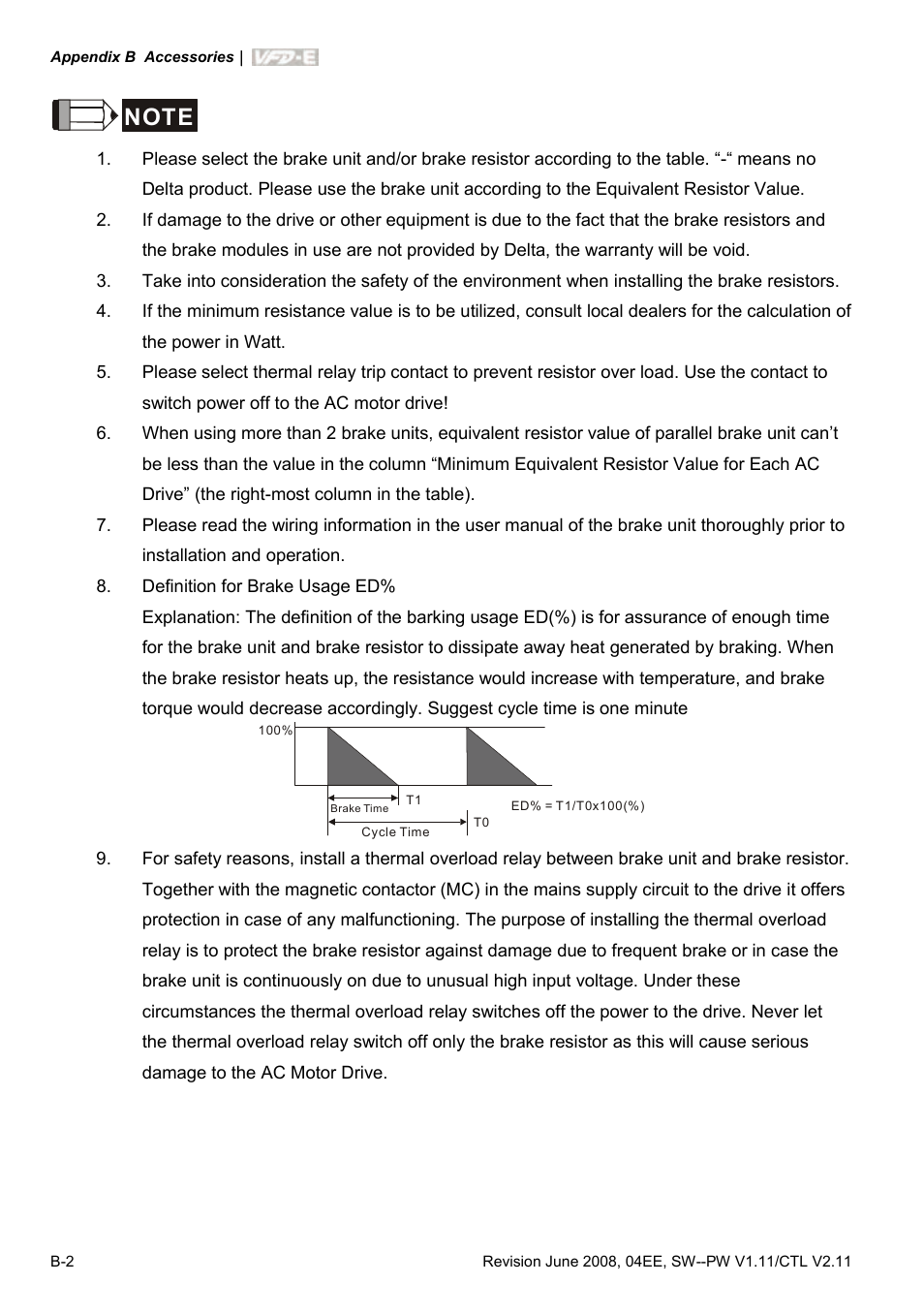 Delta Electronics AC Motor Drive VFD-E User Manual | Page 239 / 363