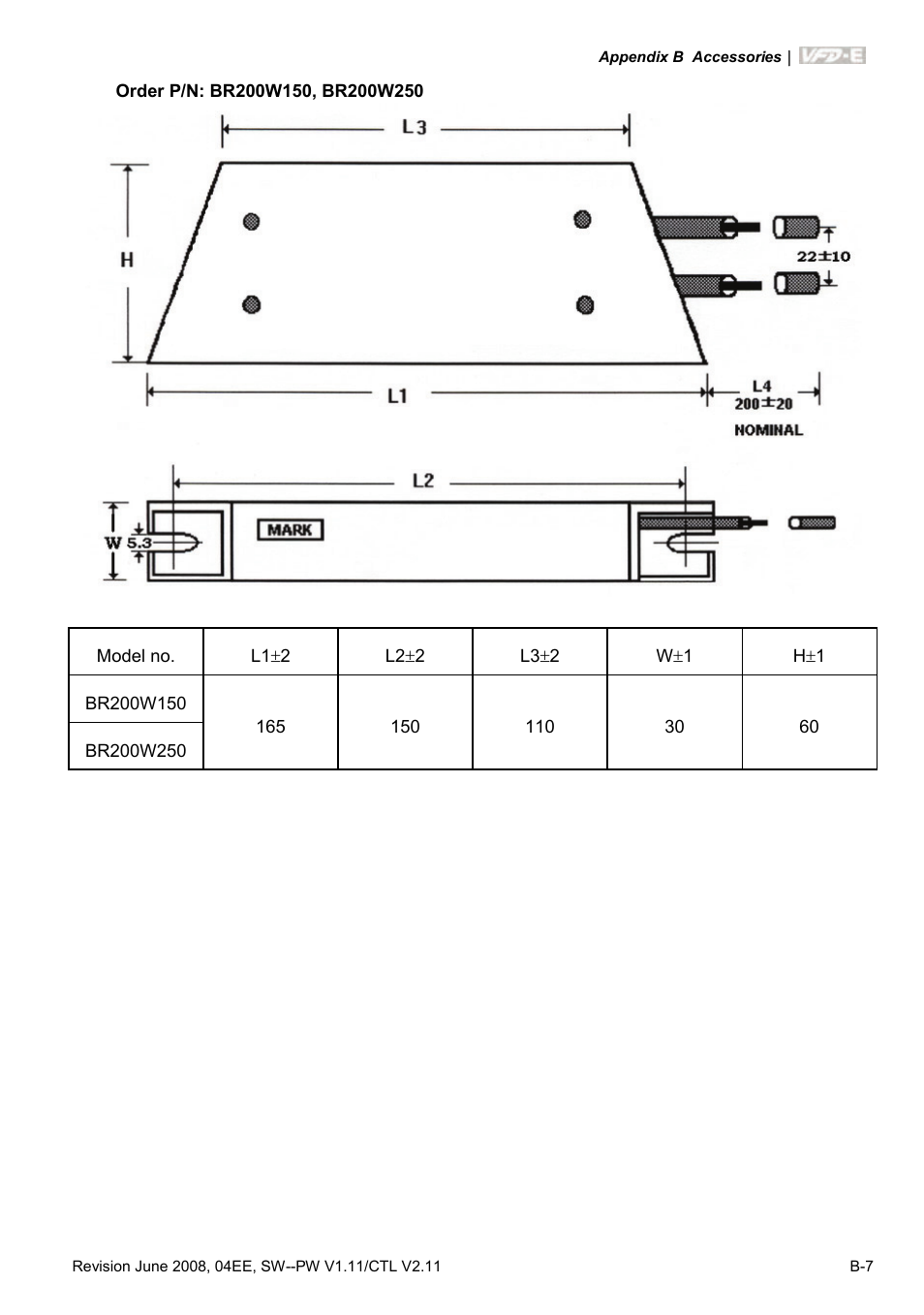 Delta Electronics AC Motor Drive VFD-E User Manual | Page 244 / 363