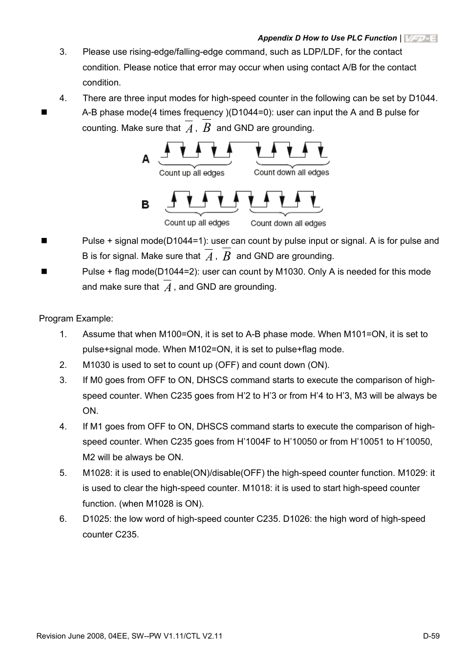 Delta Electronics AC Motor Drive VFD-E User Manual | Page 342 / 363